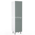 Kitchenkit Flatpack J Pull Ultra Matt Sage Green 500 Tall Unit Larder