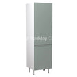 Kitchenkit Flatpack J Pull Ultra Matt Sage Green 600 Tall Unit Fridge&Freezer 70/30