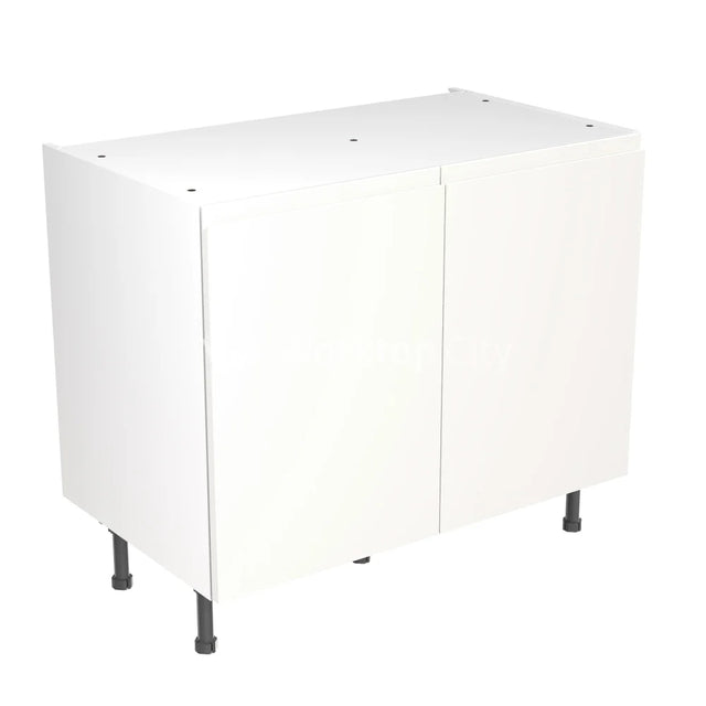 Kitchenkit Flatpack J Pull Ultra Matt White 1000 Base Unit