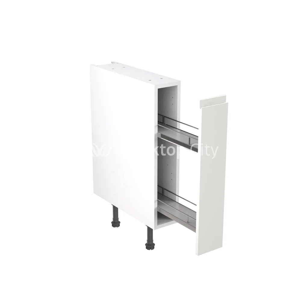 Kitchenkit Flatpack J Pull Ultra Matt White 150 Base Unit With Pull-Out