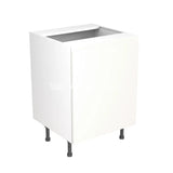 Kitchenkit Flatpack J Pull Ultra Matt White 600 Base Unit Sink