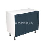 Kitchenkit Flatpack Shaker Ultra Matt Indigo Blue 1000 Base Unit