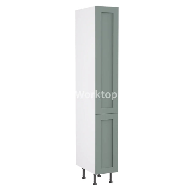 Kitchenkit Flatpack Shaker Ultra Matt Sage Green 300 Tall Unit Larder