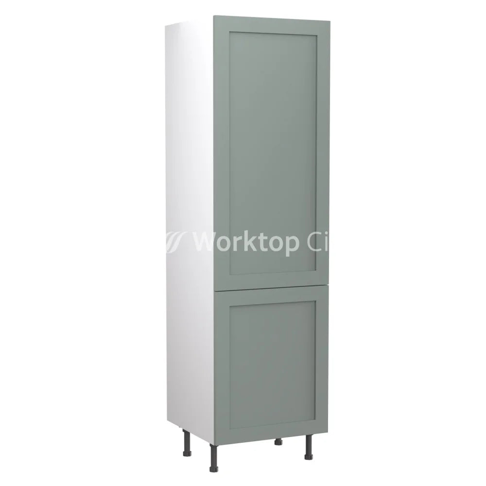 Kitchenkit Flatpack Shaker Ultra Matt Sage Green 500 Tall Unit Larder