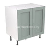 Kitchenkit Flatpack Shaker Ultra Matt Sage Green 800 Base Unit