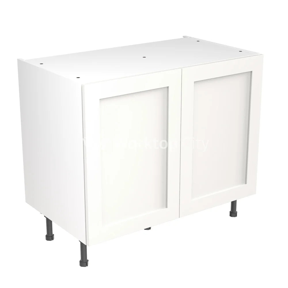 Kitchenkit Flatpack Shaker Ultra Matt White 1000 Base Unit