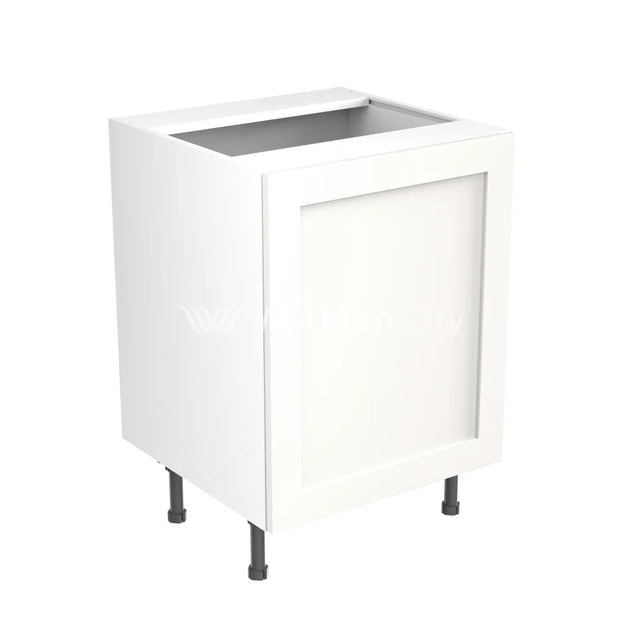 Kitchenkit Flatpack Shaker Ultra Matt White 600 Base Unit Sink