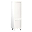 Kitchenkit Flatpack Shaker Ultra Matt White 600 Tall Unit Fridge&Freezer 70/30