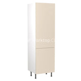 Kitchenkit Flatpack Slab Super Gloss Cashmere 600 Tall Unit Larder