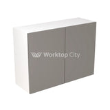 Kitchenkit Flatpack Slab Super Gloss Dust Grey 1000 Wall Unit