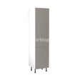 Kitchenkit Flatpack Slab Super Gloss Dust Grey 500 Tall Unit Larder