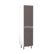 Kitchenkit Flatpack Slab Super Gloss Graphite 500 Tall Unit Larder