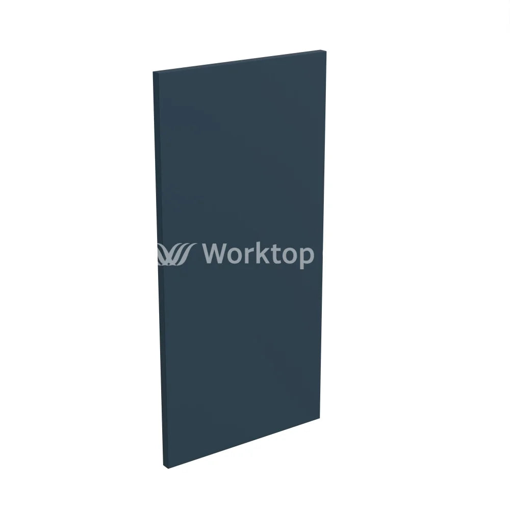 Kitchenkit Flatpack Slab Ultra Matt Indigo Blue 800 Panel Wall End