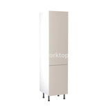 Kitchenkit Flatpack Slab Ultra Matt Light Grey 500 Tall Unit Larder