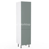 Kitchenkit Flatpack Slab Ultra Matt Sage Green 500 Tall Unit Larder