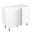 Kitchenkit Flatpack Slab Ultra Matt White 1000 Base Unit Blind Corner