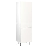 Kitchenkit Flatpack Slab Ultra Matt White 600 Tall Unit Larder