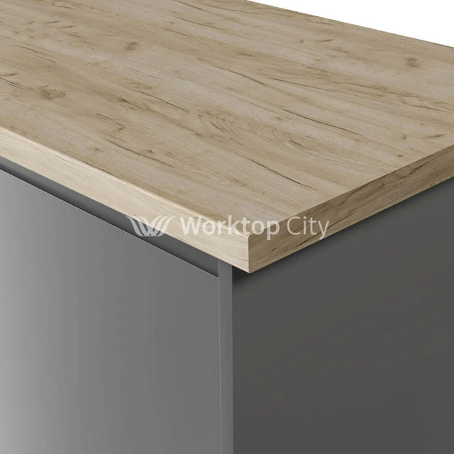 Krono-Finesse Laminate Kitchen Worktops K002 Fp Grey Craft Oak - Postformed Edge