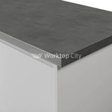 Krono-Finesse Laminate Kitchen Worktops K201 Rs Dark Grey Concrete - Postformed Edge