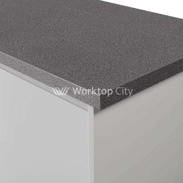 Krono-Finesse Laminate Kitchen Worktops K203 Pe Anthracite Granite - Postformed Edge