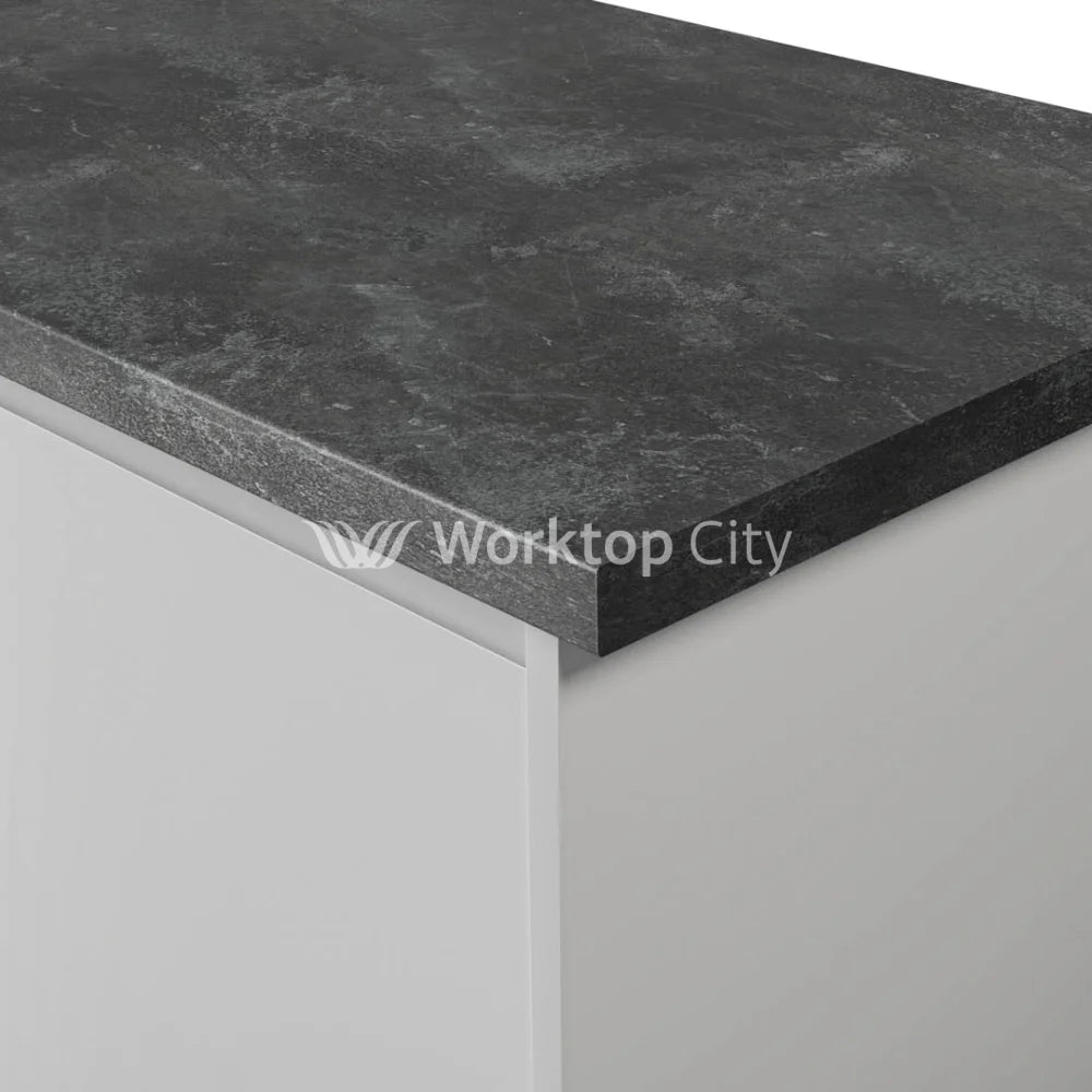 Krono-Finesse Laminate Kitchen Worktops K205 Rs Black Concrete - Postformed Edge