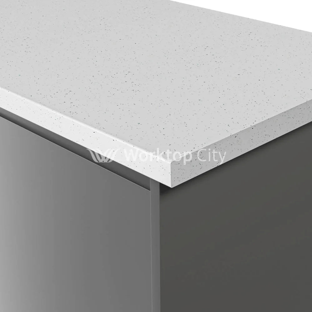 Krono-Finesse Laminate Kitchen Worktops K217 Gg White Andromeda - Postformed Edge