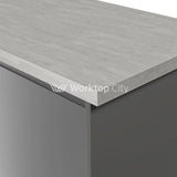 Krono-Finesse Laminate Kitchen Worktops K350 Rt Concrete Flow - Square Edge