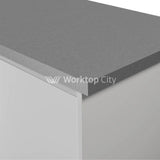 Krono-Finesse Laminate Kitchen Worktops K523 Pe Platinum Disk - Square Edge