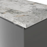 Krono-Finesse Laminate Kitchen Worktops K552 Su White Iceberg Marble - Square Edge