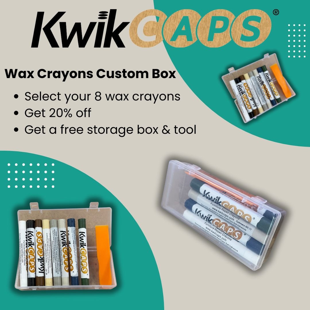 KwikCaps Furniture Soft Wax Touch Up Crayon Cashmere Egger U702 / Taupe Grey Egger U750