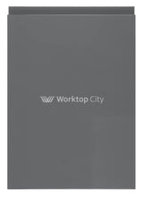 Larissa Handle Less Dust Grey Gloss J Pull- Replacement Kitchen Doors SAMPLE PRODUCTS Vinyl Colour Swatch