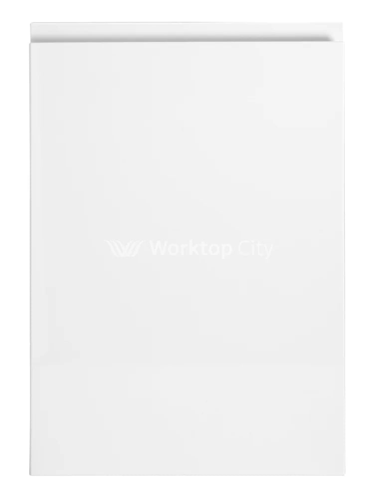 Larissa Handle Less White Gloss J Pull- Replacement Kitchen Doors SAMPLE PRODUCTS Vinyl Colour Swatch