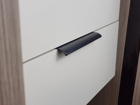 M4TEC Alva Anthracite Bar Pull Handle – Modern Aluminium Cabinet, Drawer & Cupboard Door Pull (VD3)