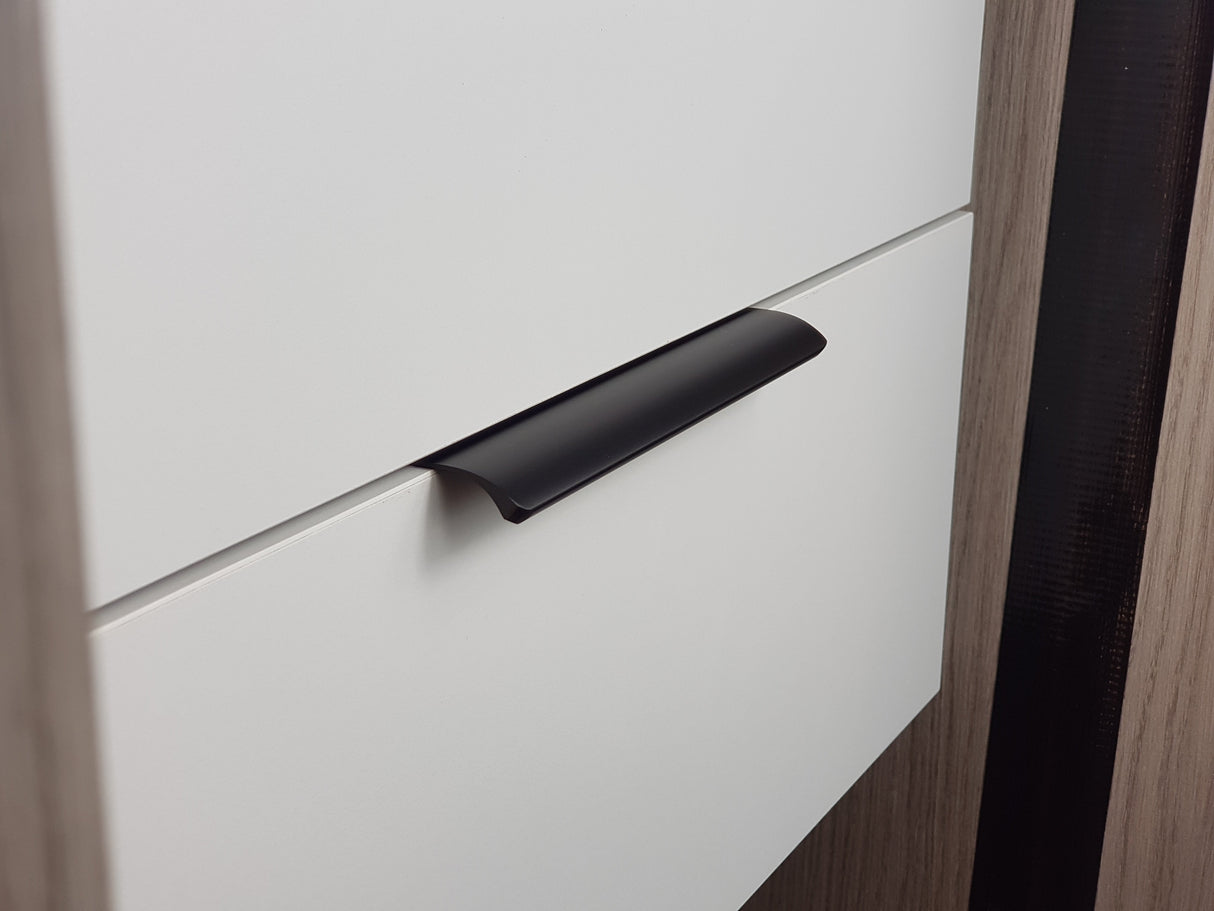 M4TEC Alva Black Bar Pull Handle – Aluminium Cabinet Door Handle (7 Size Options) – VD3