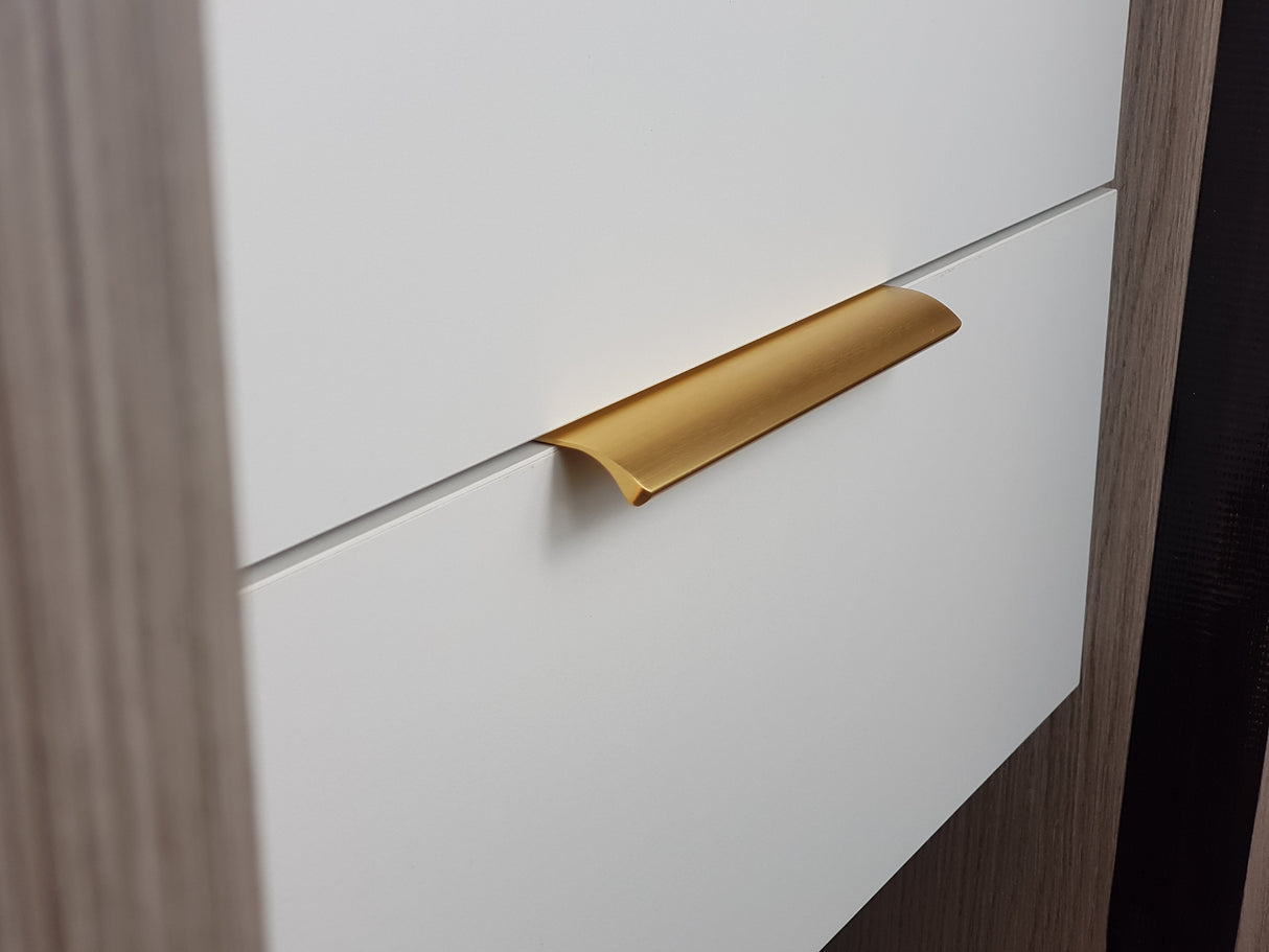M4TEC Alva Bar Pull Handle Brushed Brass Door, Drawer & Cupboard VD3