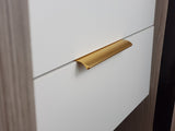 Brushed Brass Aluminium Cabinet Handle – Modern Cupboard, Drawer & Door Pull (Pack of 10)