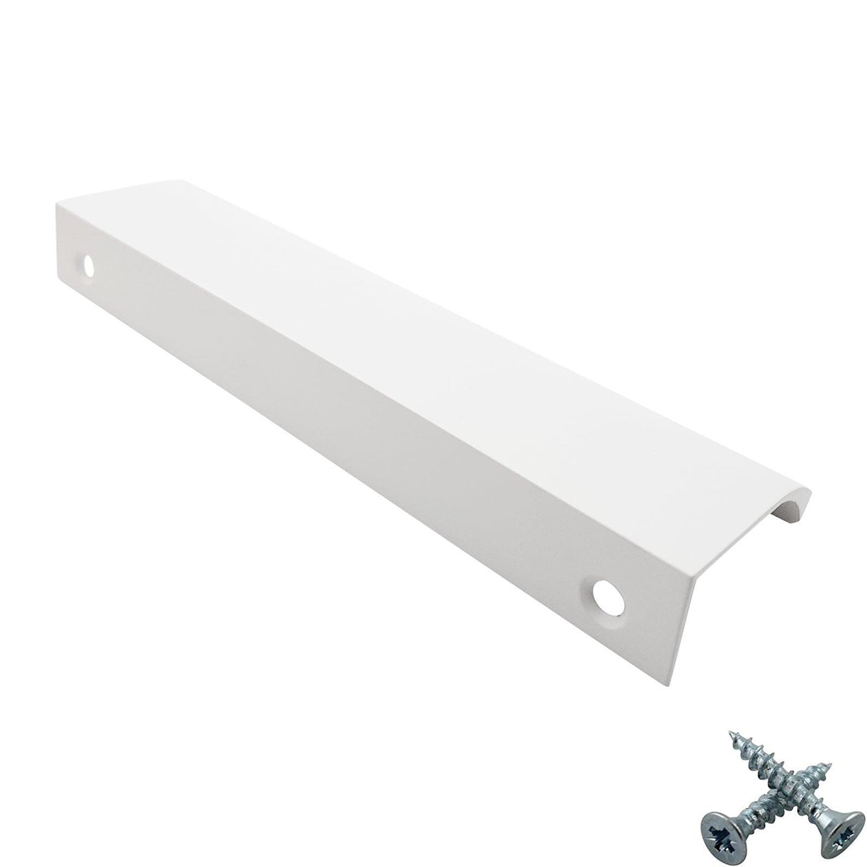 M4TEC Alva White Bar Pull Handle – Modern Aluminium Cabinet, Drawer & Cupboard Door Pull (VD3)