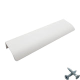 M4TEC Alva White Bar Pull Handle – Modern Aluminium Cabinet, Drawer & Cupboard Door Pull (VD3)