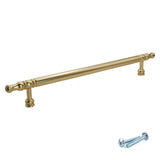 M4TEC Brushed Brass Decorative Bar Handle – VH7 Series (Traditional Cabinet & Drawer Handle)