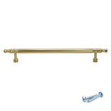 M4TEC Brushed Brass Decorative Bar Handle – VH7 Series (Traditional Cabinet & Drawer Handle)