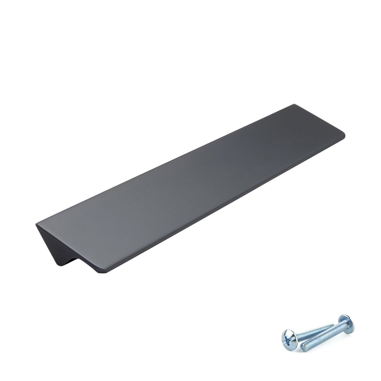 M4TEC Steel Grey Bar Pull Handle – Door, Drawer & Cupboard (VE8 Dalry Series, Multiple Sizes)