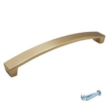 M4TEC Brushed Brass Bow Handle – Cabinet, Drawer & Cupboard Pull in 3 Sizes (VE9 Series)