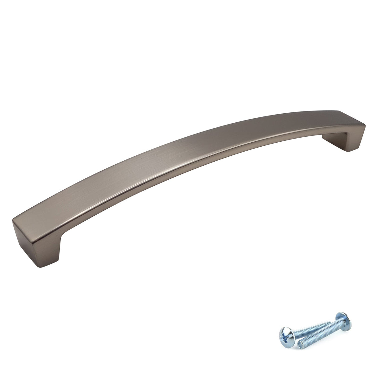 M4TEC Matt Satin Nickel Bow Handle – Cabinet, Drawer & Cupboard Pull in 3 Sizes (VE9 Series)