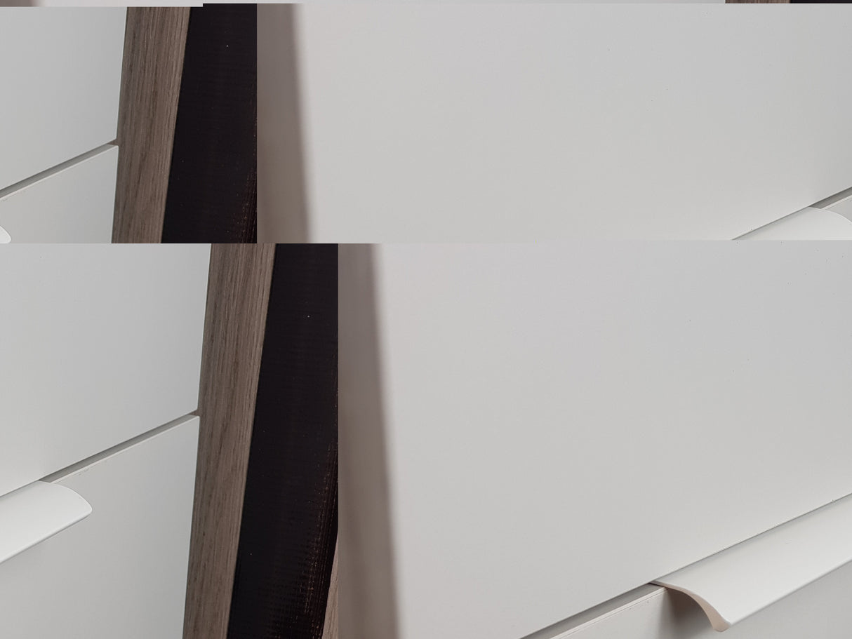 M4TEC Pearl Grey Bow Handle – Cabinet, Drawer & Cupboard Pull in 3 Sizes (VE9 Series)