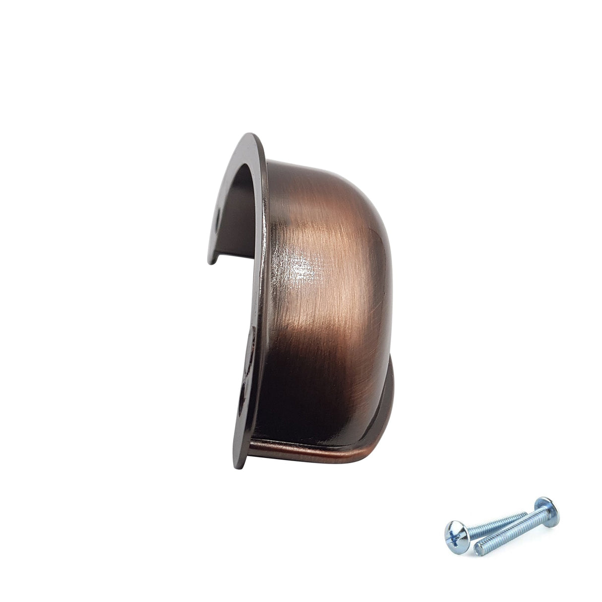 Antique Copper Cup Handle – 79mm Cabinet Drawer Pull (64mm Centres) | M4TEC VG3 Series
