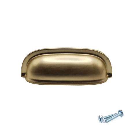 M4TEC Brushed Brass Cup Handles – VG5 Series (Pack of 10)