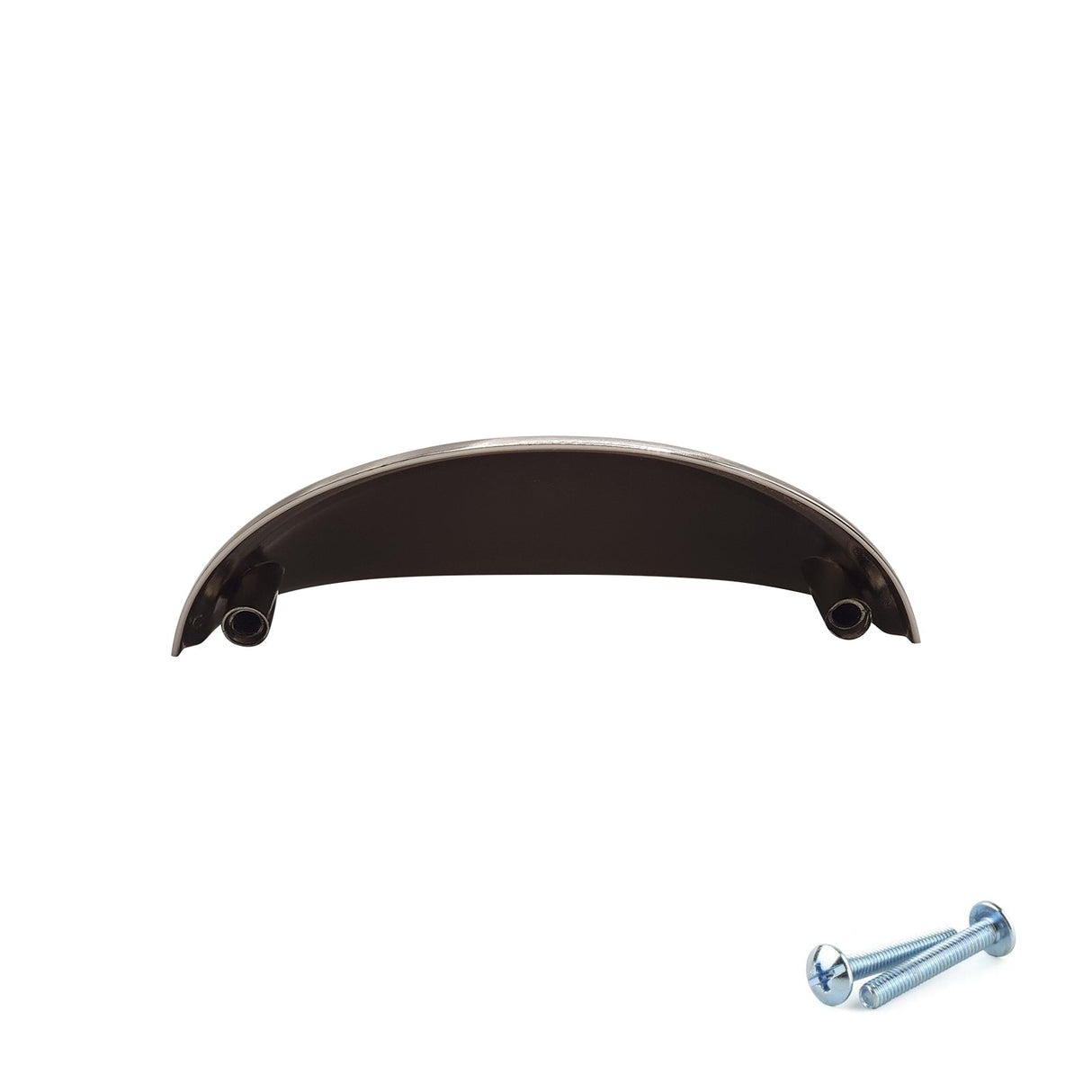 M4TEC 77mm Brushed Nickel Cup Handle - Modern Zinc Kitchen Cabinet & Drawer Pull (VG6 Series)