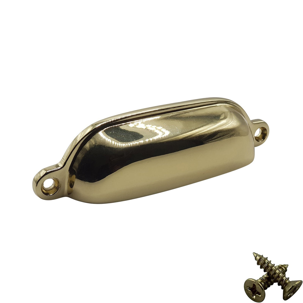 M4TEC 96mm Karat Gold Cup Handle - Luxury Zinc Cabinet Pull (VG4 Series)