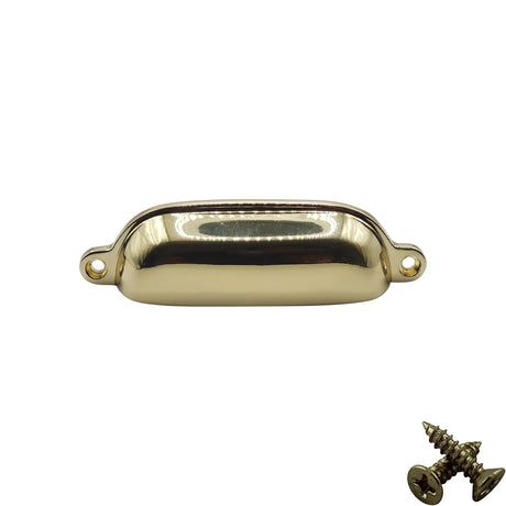 M4TEC 96mm Karat Gold Cup Handle - Luxury Zinc Cabinet Pull (VG4 Series)