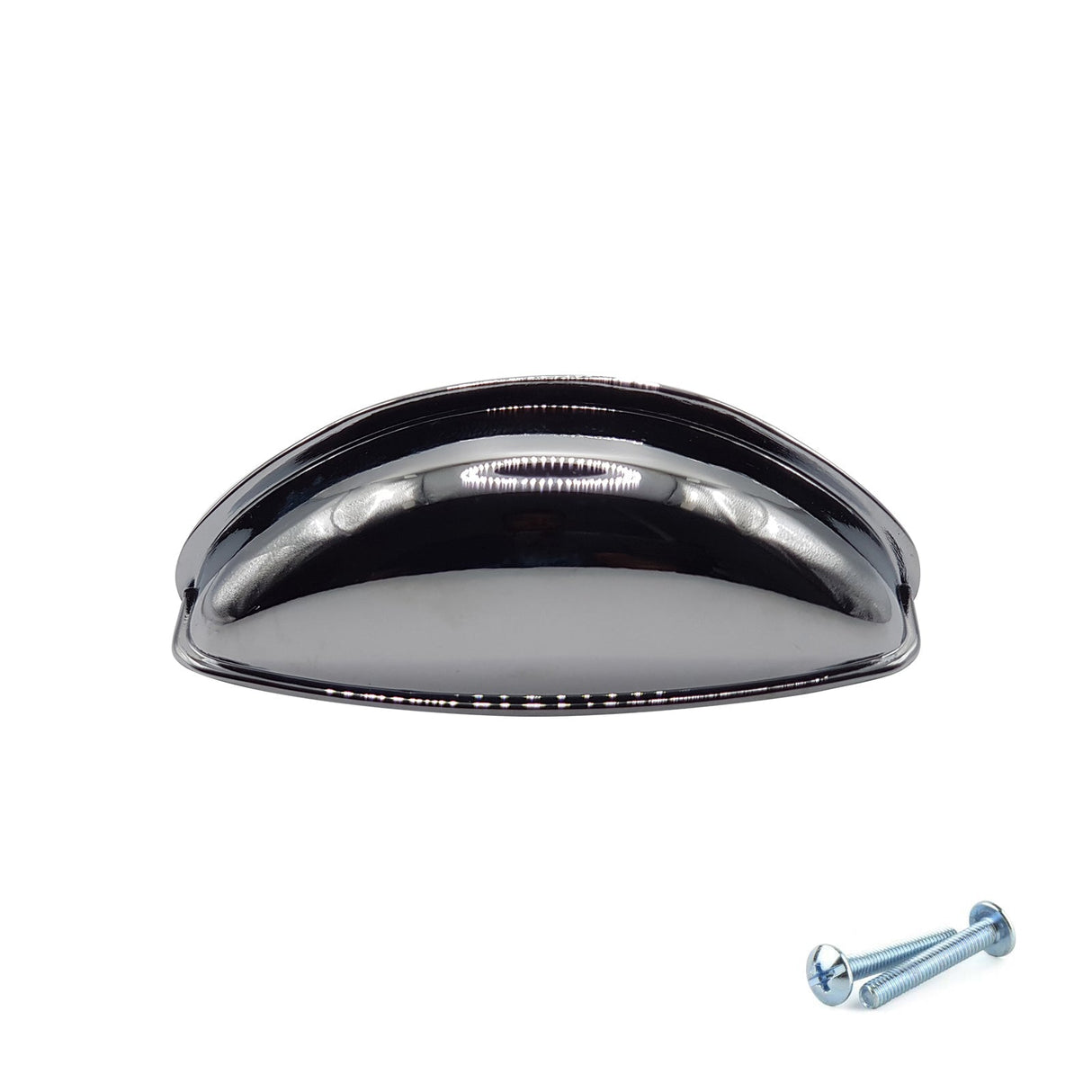 M4TEC Polished Chrome Cup Handle – 79mm Cabinet Drawer Pull, Zinc Cupboard Handle (VG3 Series)